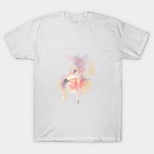 Ballerina Watercolor Art T-Shirt